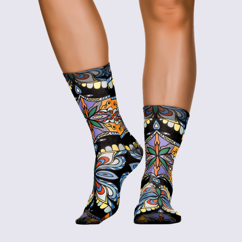 Chaussettes Wigglesteps, Chaussettes Ă Motif Tendance Femme Multicolore