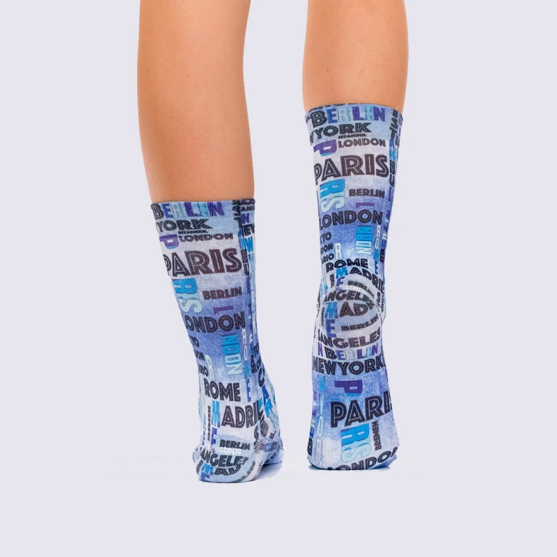 Chaussettes Wigglesteps, Chaussettes été Femme Bleu – Image 2
