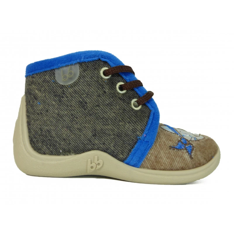 Chausson Enfant Babybotte à Lacet Chat Pirate – Image 2