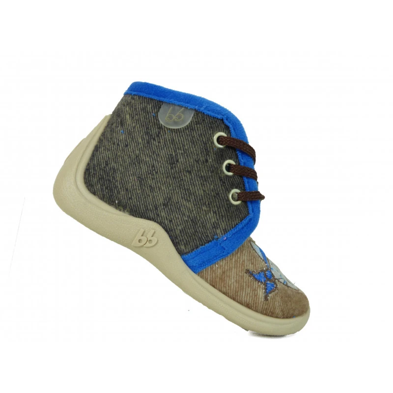 Chausson Enfant Babybotte Ă Lacet Chat Pirate