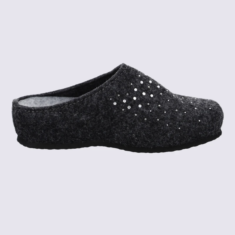 Chaussons Ara, Chaussons Chauds Femme Anthracite