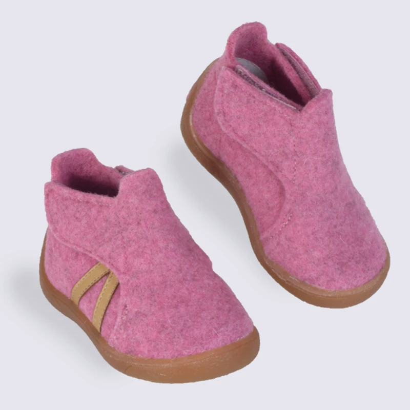Chaussons Bébé Babybotte Rose à Velcro – Image 2