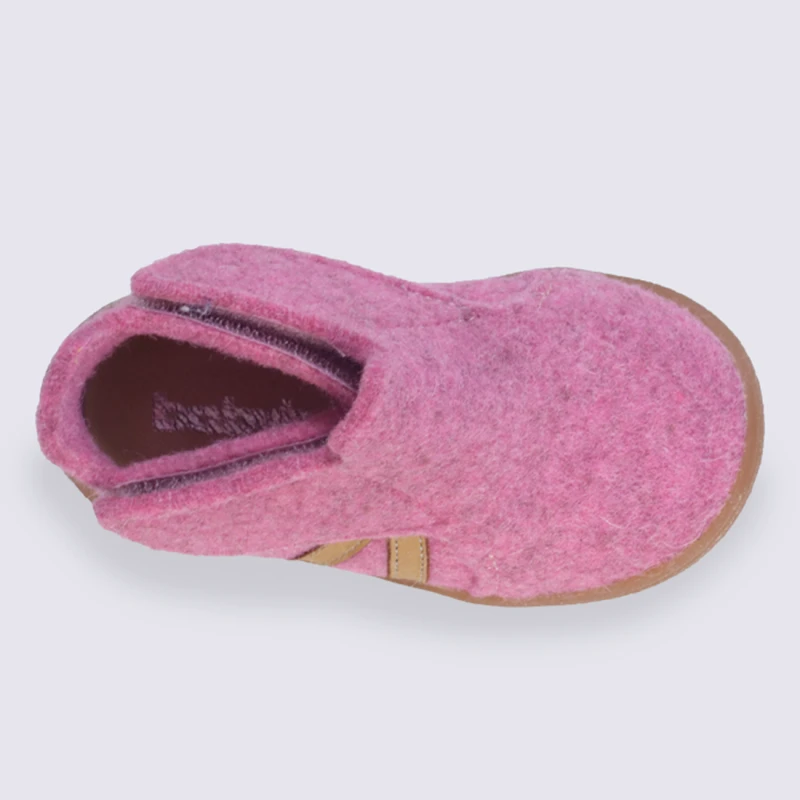 Chaussons Bébé Babybotte Rose à Velcro – Image 3