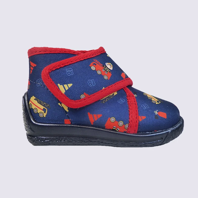 Chaussons Bellamy, Chaussons Bébé Garçons Motif Pompier Marine