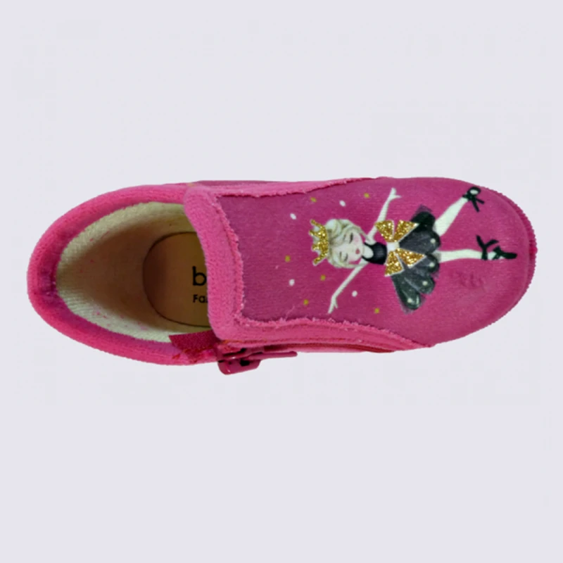 Chaussons Bellamy, Chaussons Motif Danseuse Filles Fuxia – Image 3