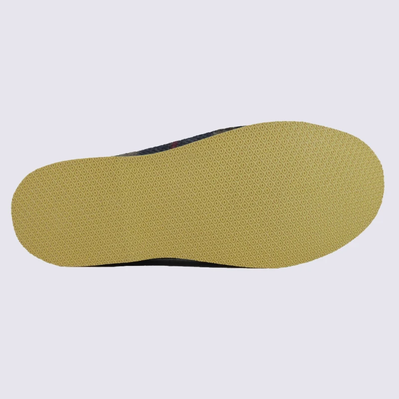 Chaussons Charentaises à Carreaux Semelflex Calomarc 2 Marine – Image 4