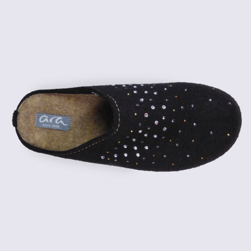 Chaussons Chauds Ara Tendance Et Confort Noir – Image 3