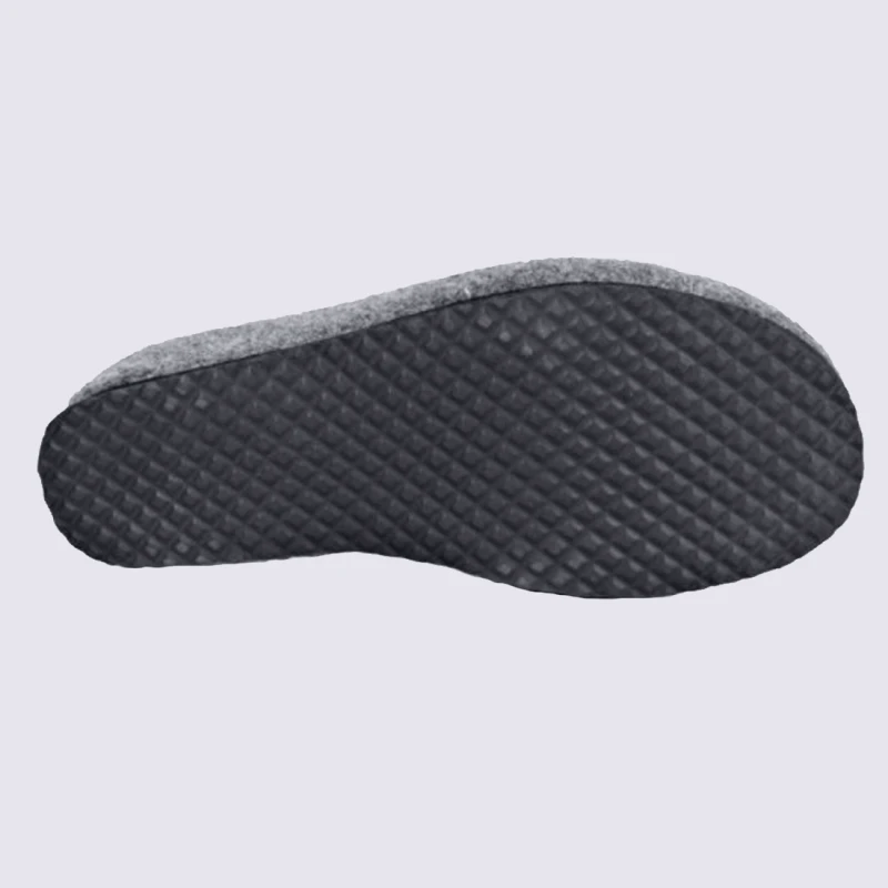 Mules Ara, Chaussons Compensés Femme En Feutre Gris – Image 4