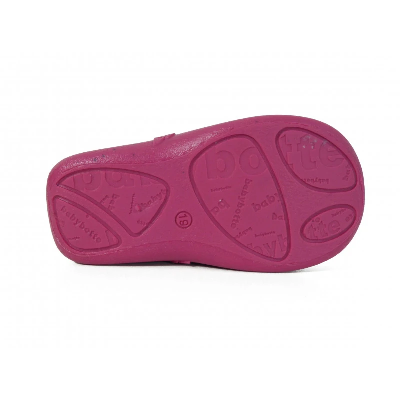 Chaussons Fille Bébé Babybotte à Lacet Mouton Rose Et Gris – Image 4