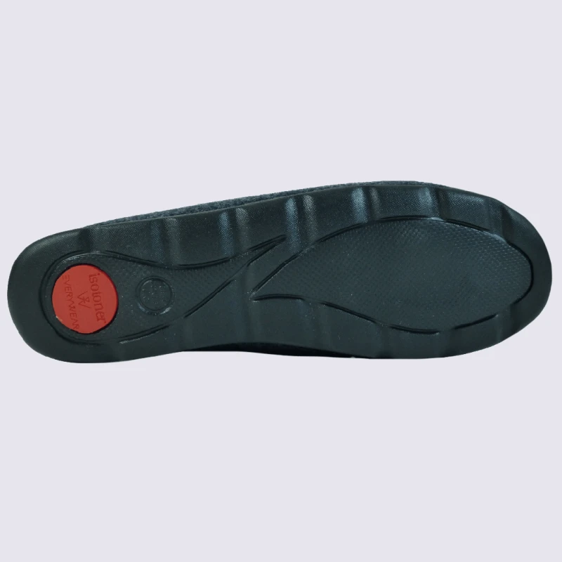 Chaussons Isotoner, Chaussons Charentaises Motif Chat Femme Gris – Image 4