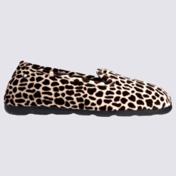 Chaussons Isotoner, Chaussons Confortables Femme Girafe