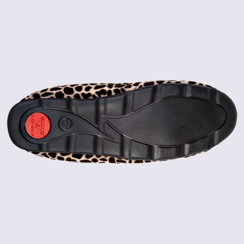 Chaussons Isotoner, Chaussons Confortables Femme Girafe – Image 4