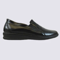 Chaussons Josef Seibel, Chaussons Homme En Cuir Noir