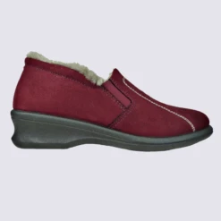 Chaussons Rohde, Chaussons Fourrés Femme Cuir Et Textile Baiser