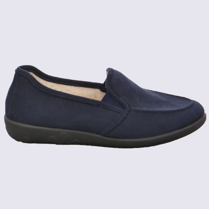 Chaussons Rohde, Slippers Confortables Femme Bleu