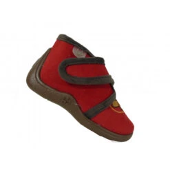 Chaussons Rouge Garçon Babybotte à Velcro Cowboy