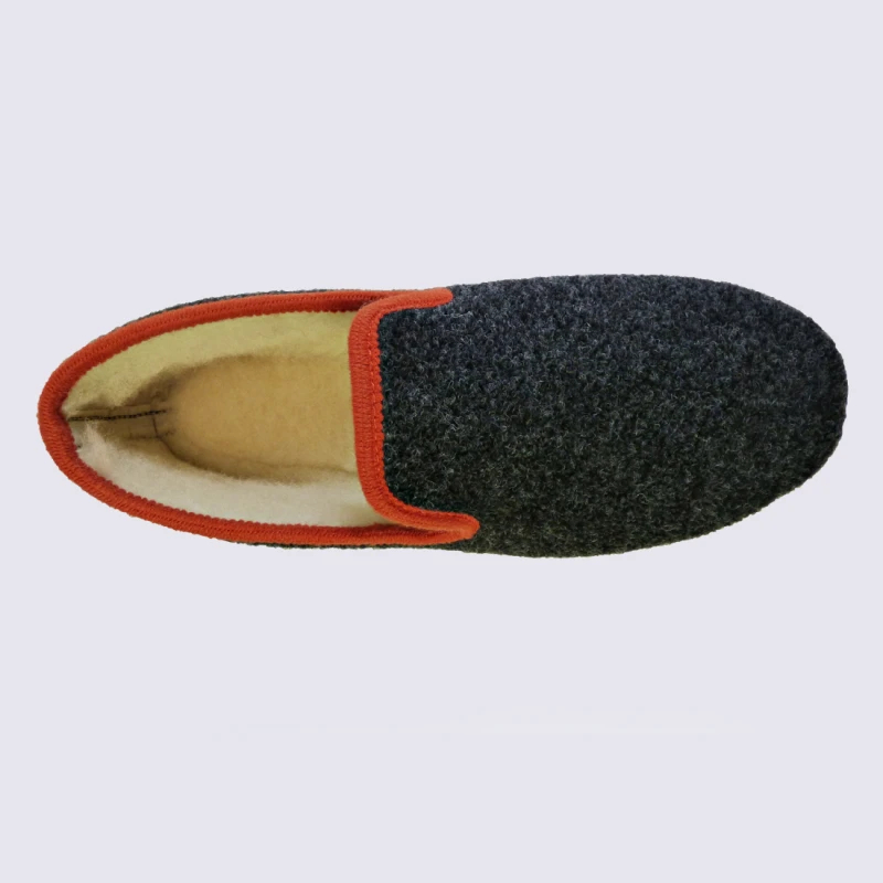 Chaussons Semelflex, Chaussons Charentaises Chaudes Homme Anthracite – Image 3