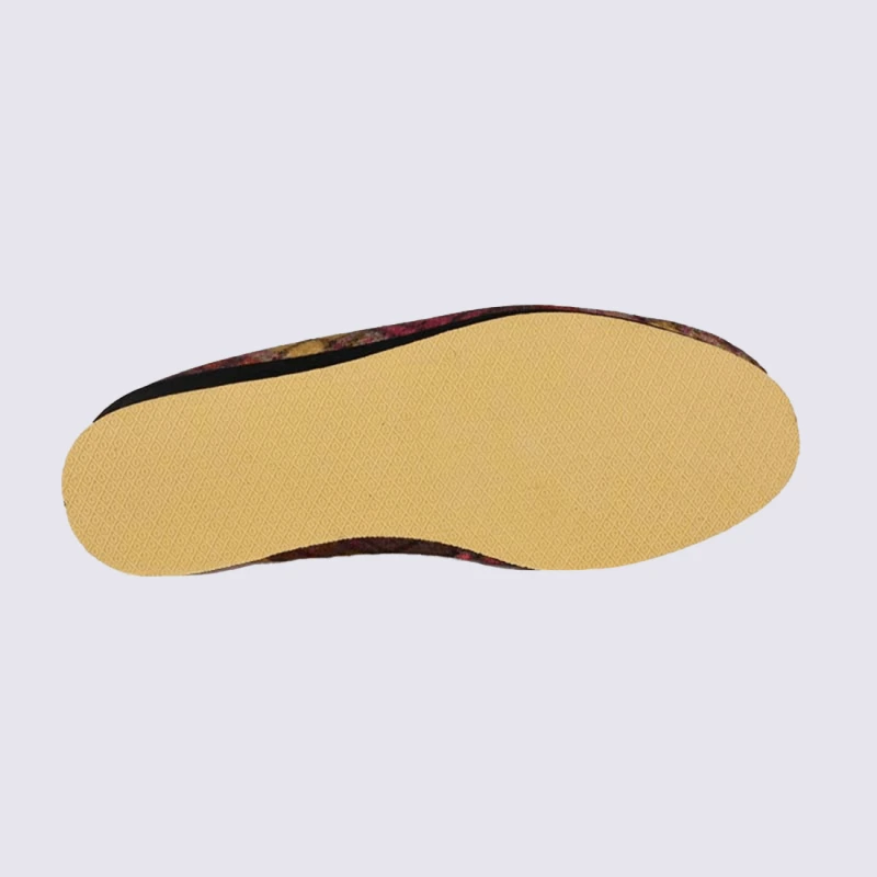 Chaussons Semelflex, Chaussons Charentaises Fourrés Motif écossais Et à Carreaux Femme Fuchsia – Image 6