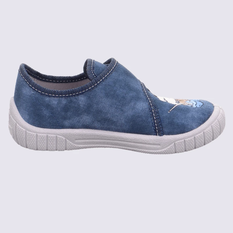 Chaussons Superfit, Chaussons à Velcros Mixtes Voilier Bleu – Image 3
