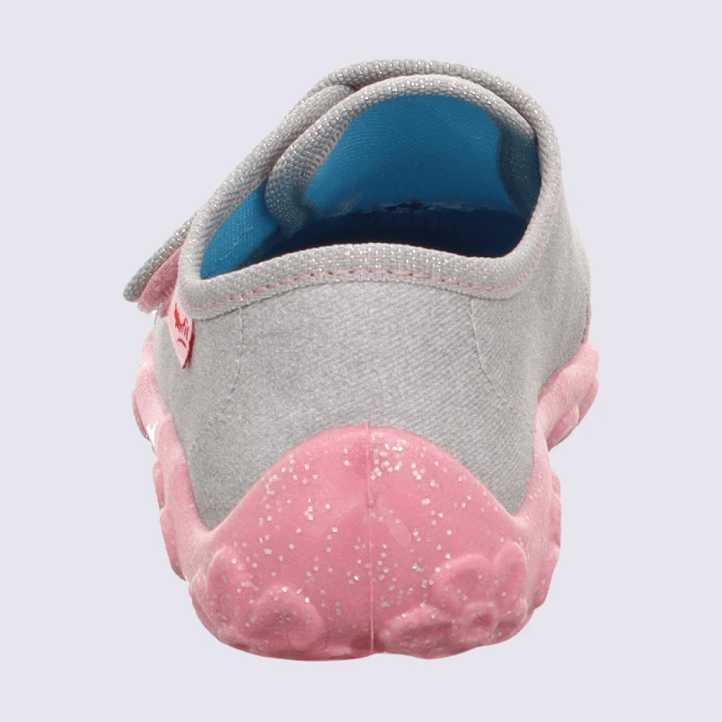 Chaussons Superfit, Chaussons Licorne à Velcro Gris/rose – Image 5