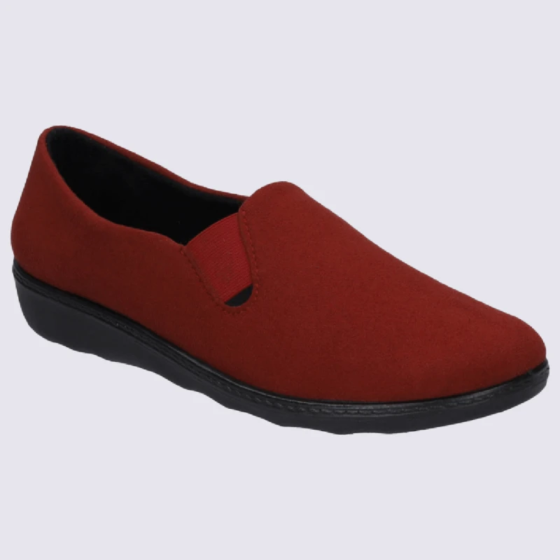 Chaussons Westland By Josef Seibel, Chaussons Confortables Femme Rouge – Image 2