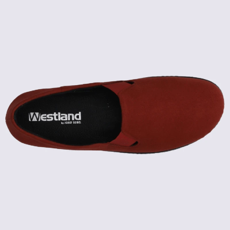 Chaussons Westland By Josef Seibel, Chaussons Confortables Femme Rouge – Image 4