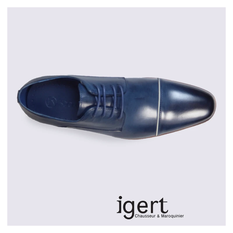 Chaussure Homme Kdopa En Cuir Bleu Chic – Image 3