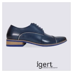 Chaussure Homme Kdopa En Cuir Bleu Chic