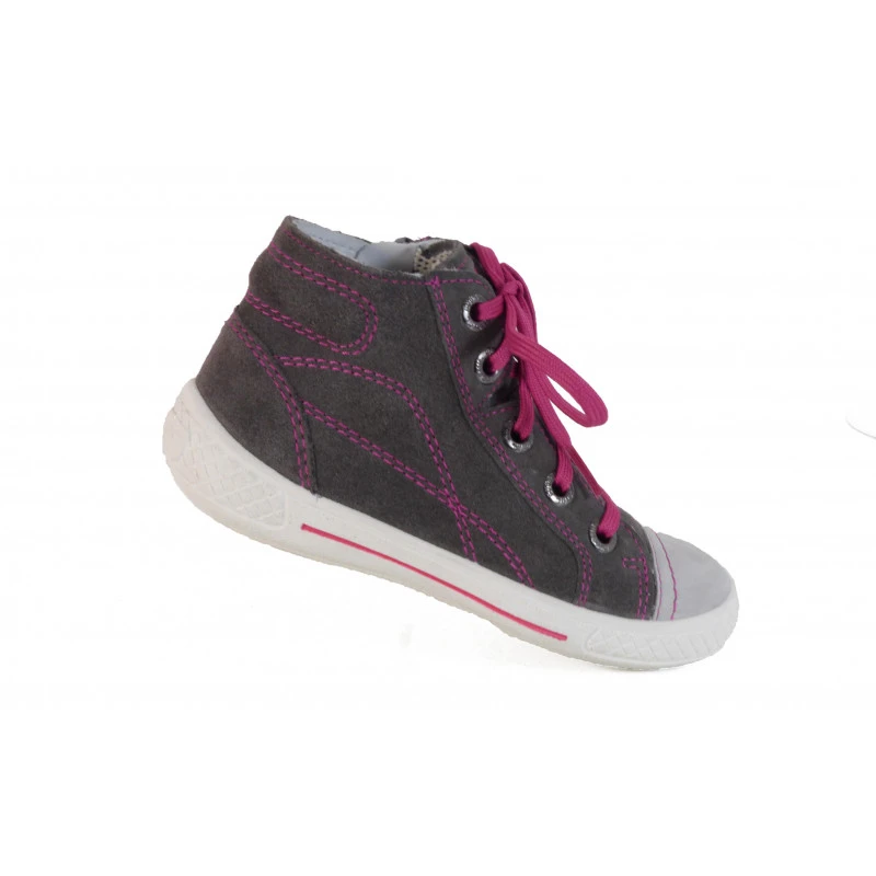 Chaussure Montante Superfit Fille En Cuir Ă Zip