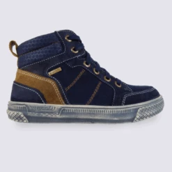 Chaussures à Lacets Superfit En Cuir Bleu
