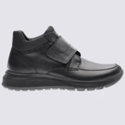 Chaussures Ara, Chaussures Velcro Homme En Cuir Noir
