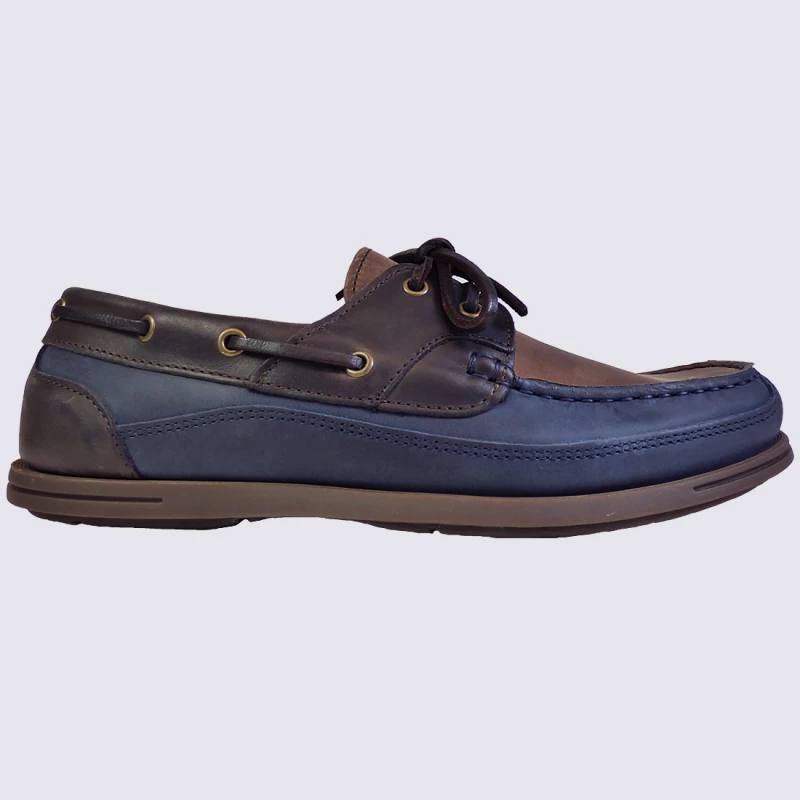 Chaussures Arima, Chaussures Bateau Homme En Cuir Jean Beige Et Taupe