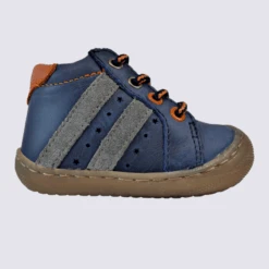 Chaussures Bellamy, Chaussures à Lacets Bébés Garçons En Cuir Bleu