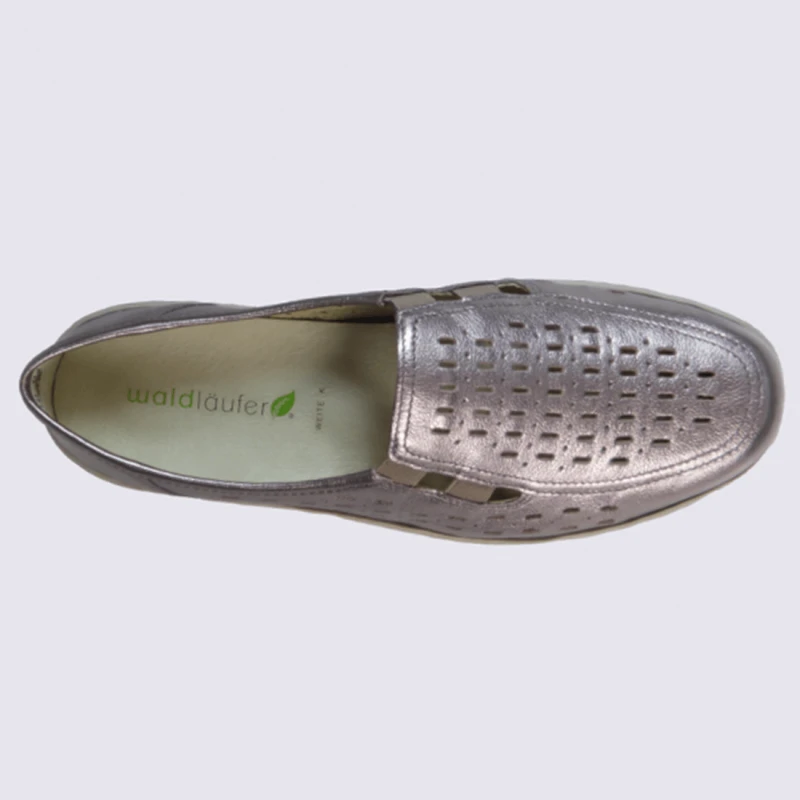 Chaussures D'été Large Waldlaufer En Cuir Métallisé – Image 3