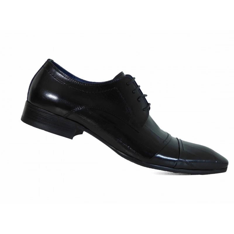 Chaussures De Ville Kdopa En Cuir Noir Tendance