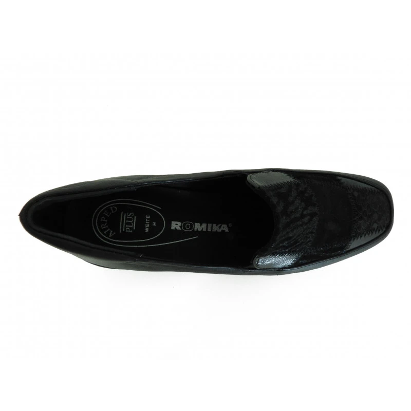 Chaussures De Ville Loafer Romika Confort Cuir Noir Femme – Image 3