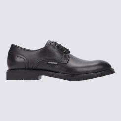 Chaussures Derby Homme Mephisto En Cuir Noir Confort