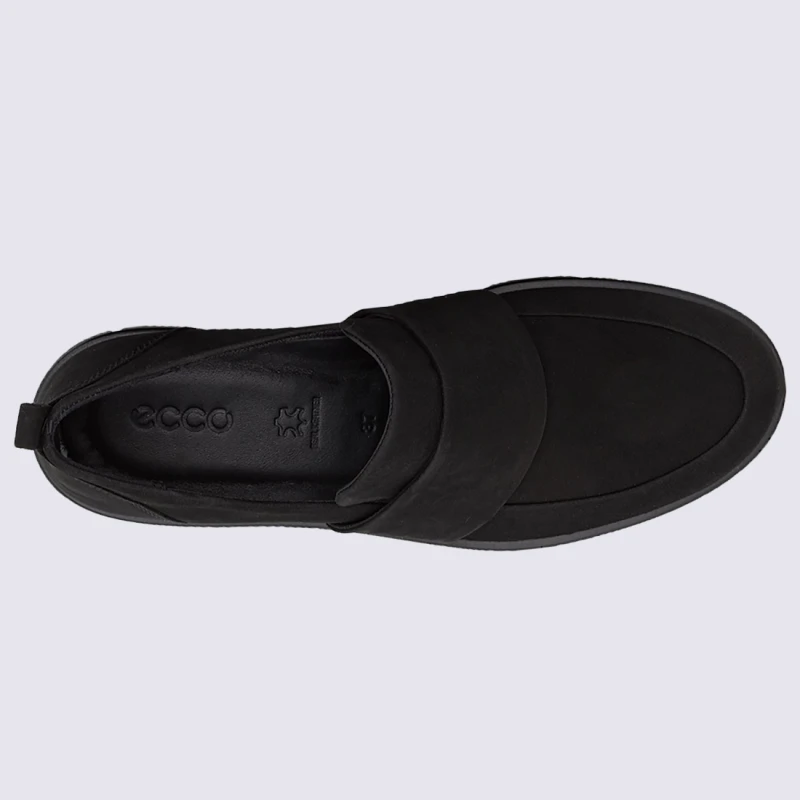 Chaussures Ecco, Chaussures Pour Femme En Cuir Nubuck Noir – Image 3