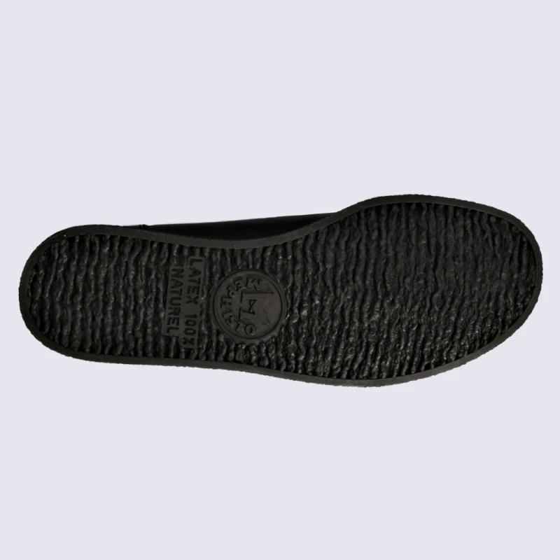 Chaussures Mephisto, Chaussures à Lacets Femme En Cuir Noir Mat – Image 4