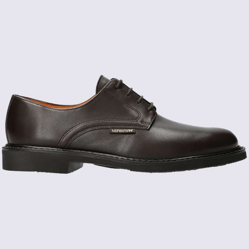Chaussures Mephisto, Chaussures Cousu Goodyear Ă Lacets Homme En Cuir Marron