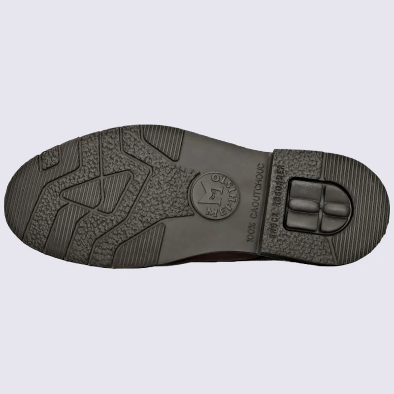 Chaussures Mephisto, Chaussures Cousu Goodyear à Lacets Homme En Cuir Noisette – Image 4