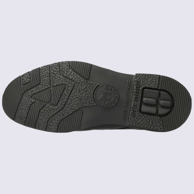 Chaussures Mephisto, Chaussures Cousu Goodyear Homme En Cuir Noir – Image 4