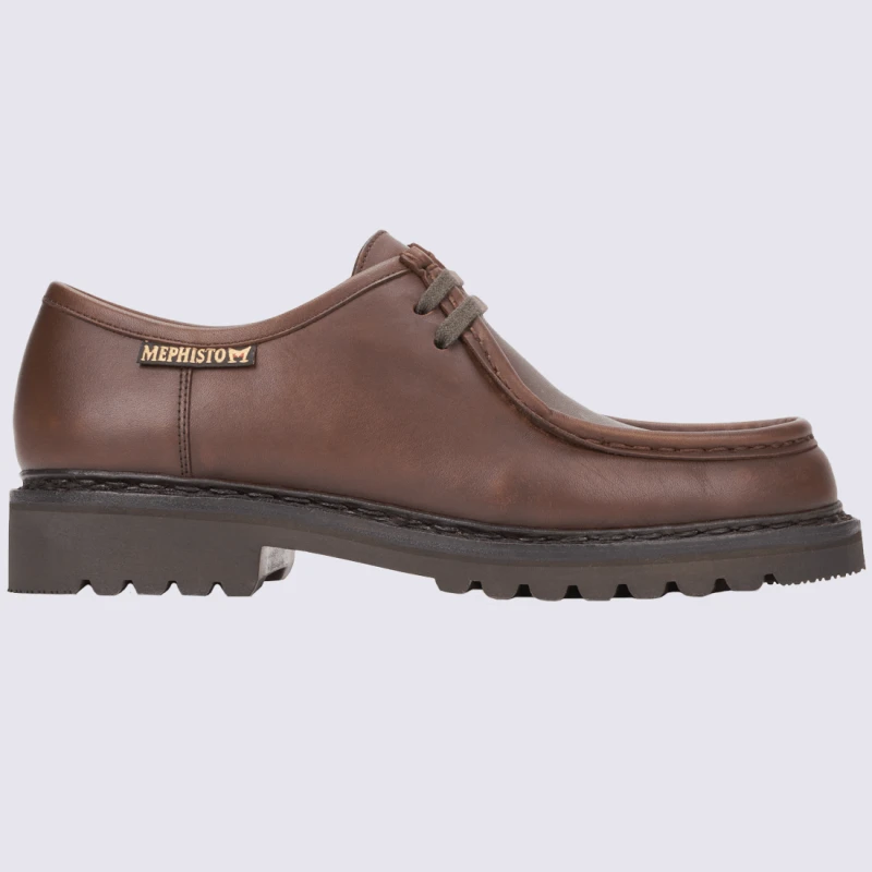 Chaussures Mephisto, Chaussures Cousu Norvégien Homme En Cuir Marron