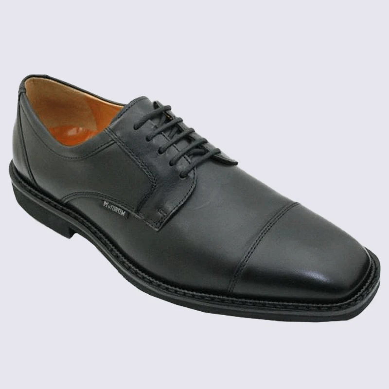Chaussures Mephisto, Chaussures De Villes à Lacets Homme En Cuir Noir – Image 2