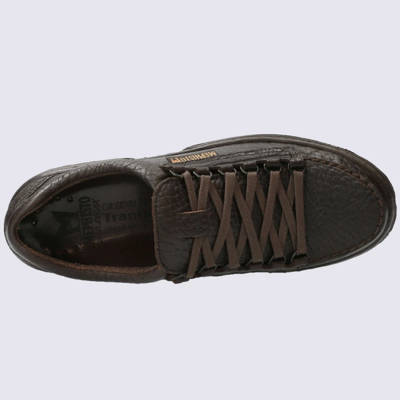 Chaussures Mephisto, Chaussures Outdoor Homme En Cuir Marron – Image 3