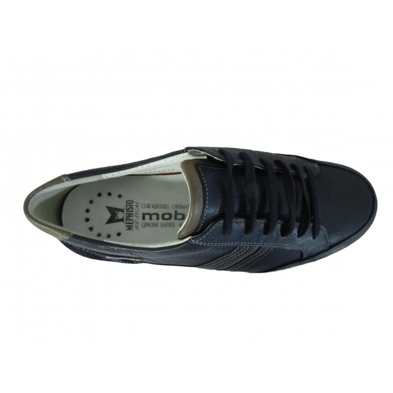 Chaussures Mephisto En Cuir Lisse Navy Tendance – Image 3