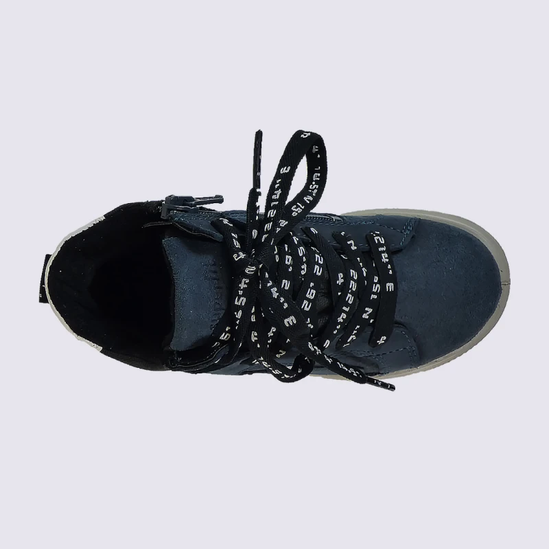 Chaussures Superfit, Chaussures Montantes à Zip Garçons Bi-matières Bleu – Image 3