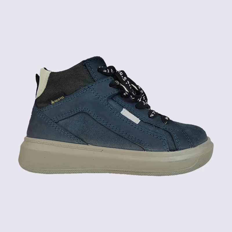Chaussures Superfit, Chaussures Montantes à Zip Garçons Bi-matières Bleu