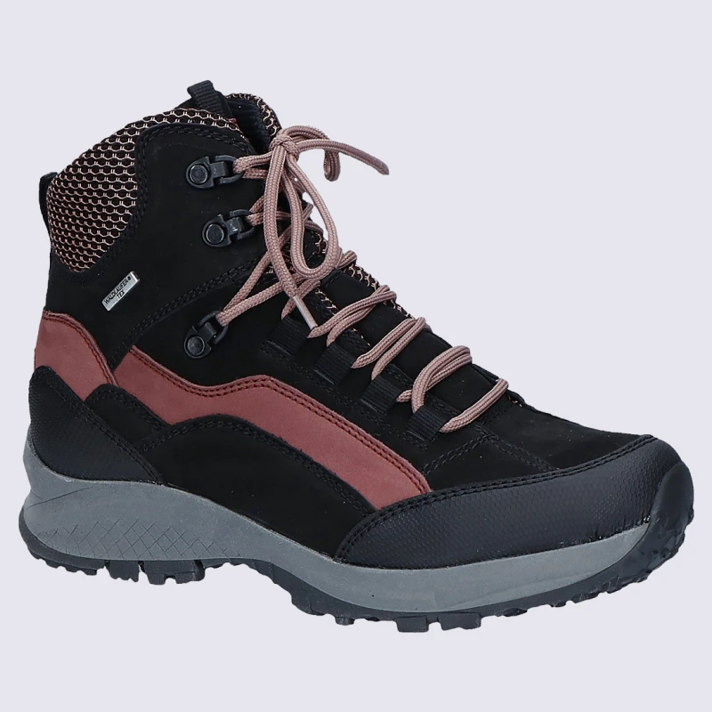 Chaussures Waldlaufer, Chaussures à Lacets Femme En Cuir Noir – Image 2