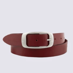 Ceinture Bernd Götz, Ceinture Classique En Cuir Cerise